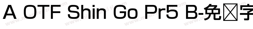 A OTF Shin Go Pr5 B字体转换